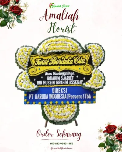 Papan Bunga Duka di Garungwiyoro